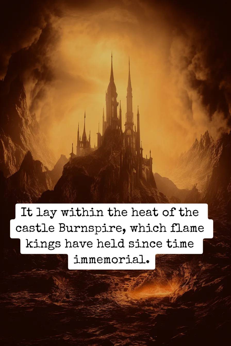 burning castle