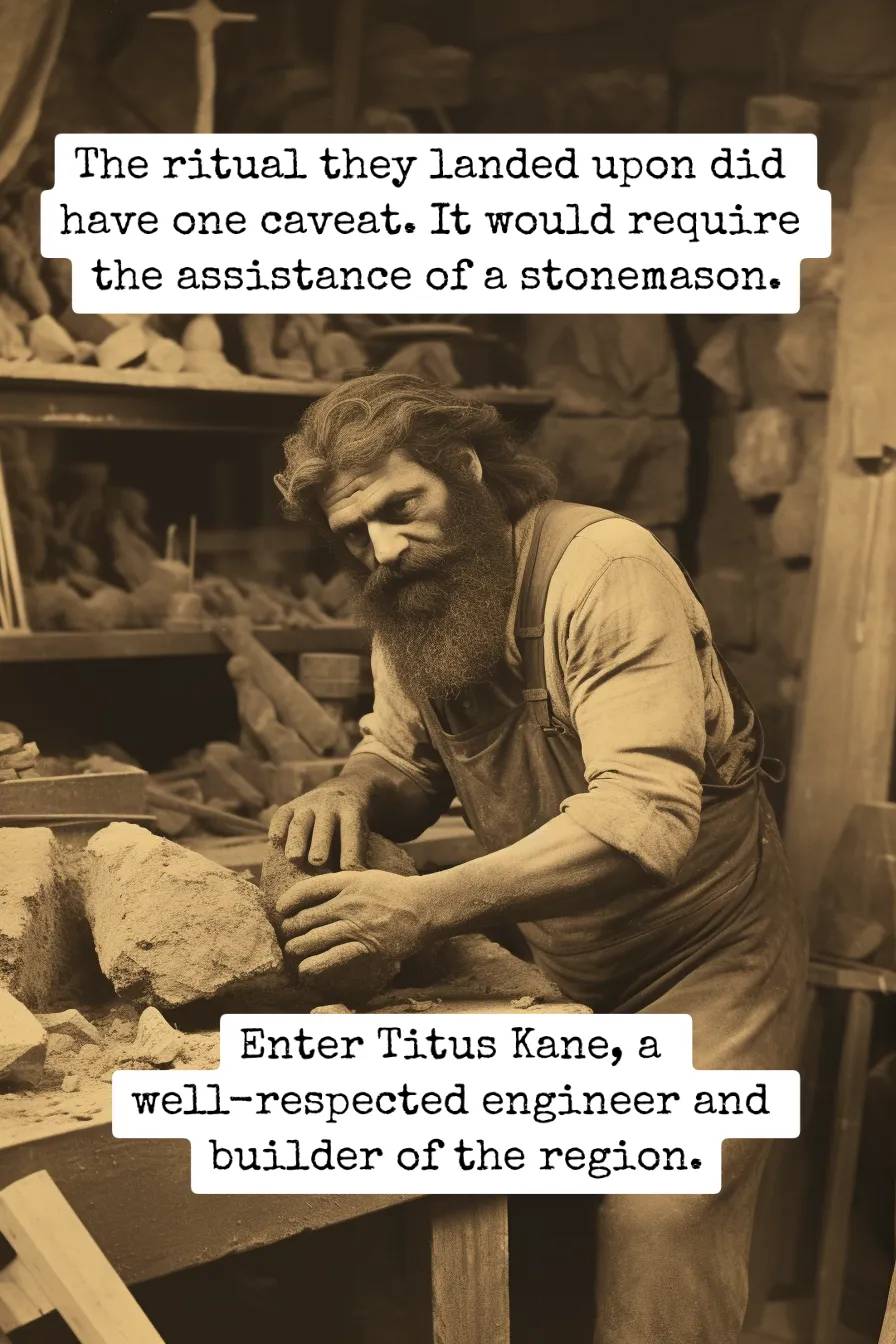 stonemason with a beard