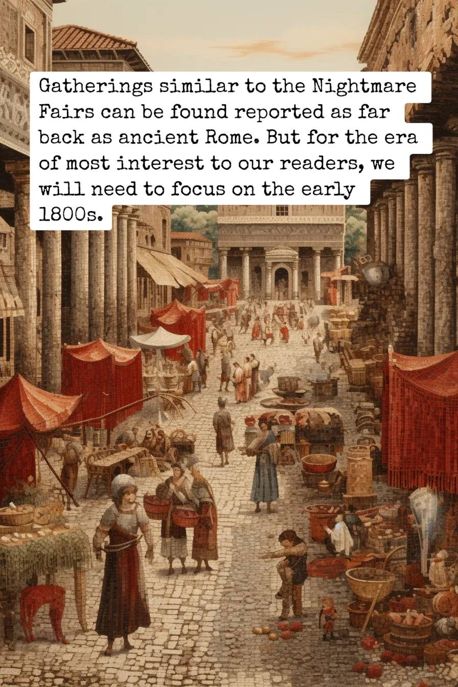 ancient roman street fair mosaic