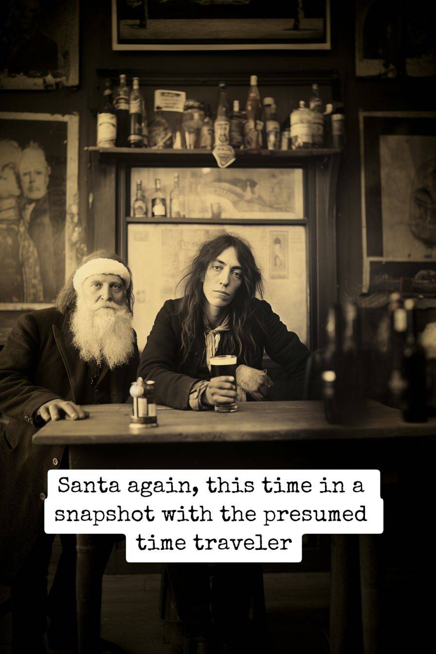santa clause and a time traveler