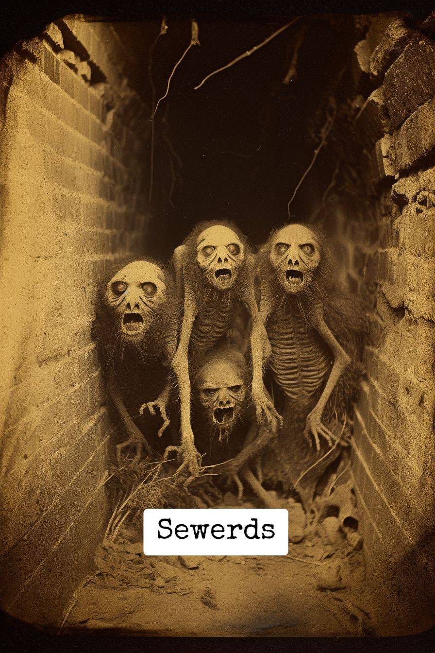 creatures in a sewer