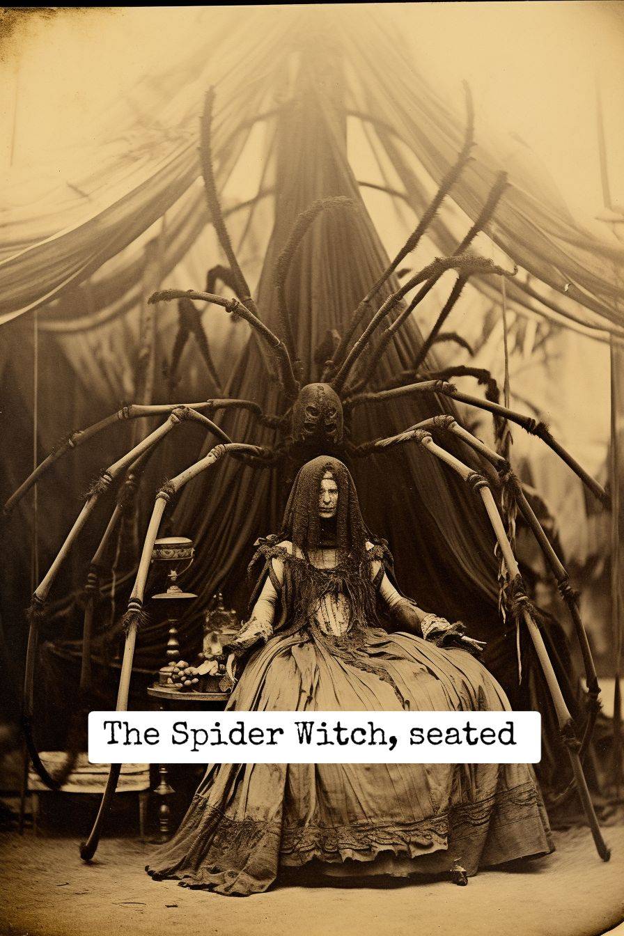 spider witch on her throne