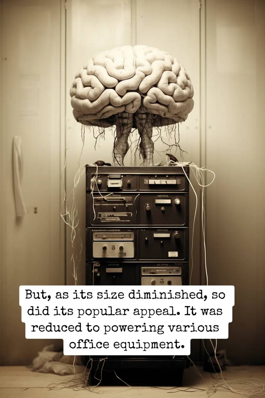 brain over a record player
