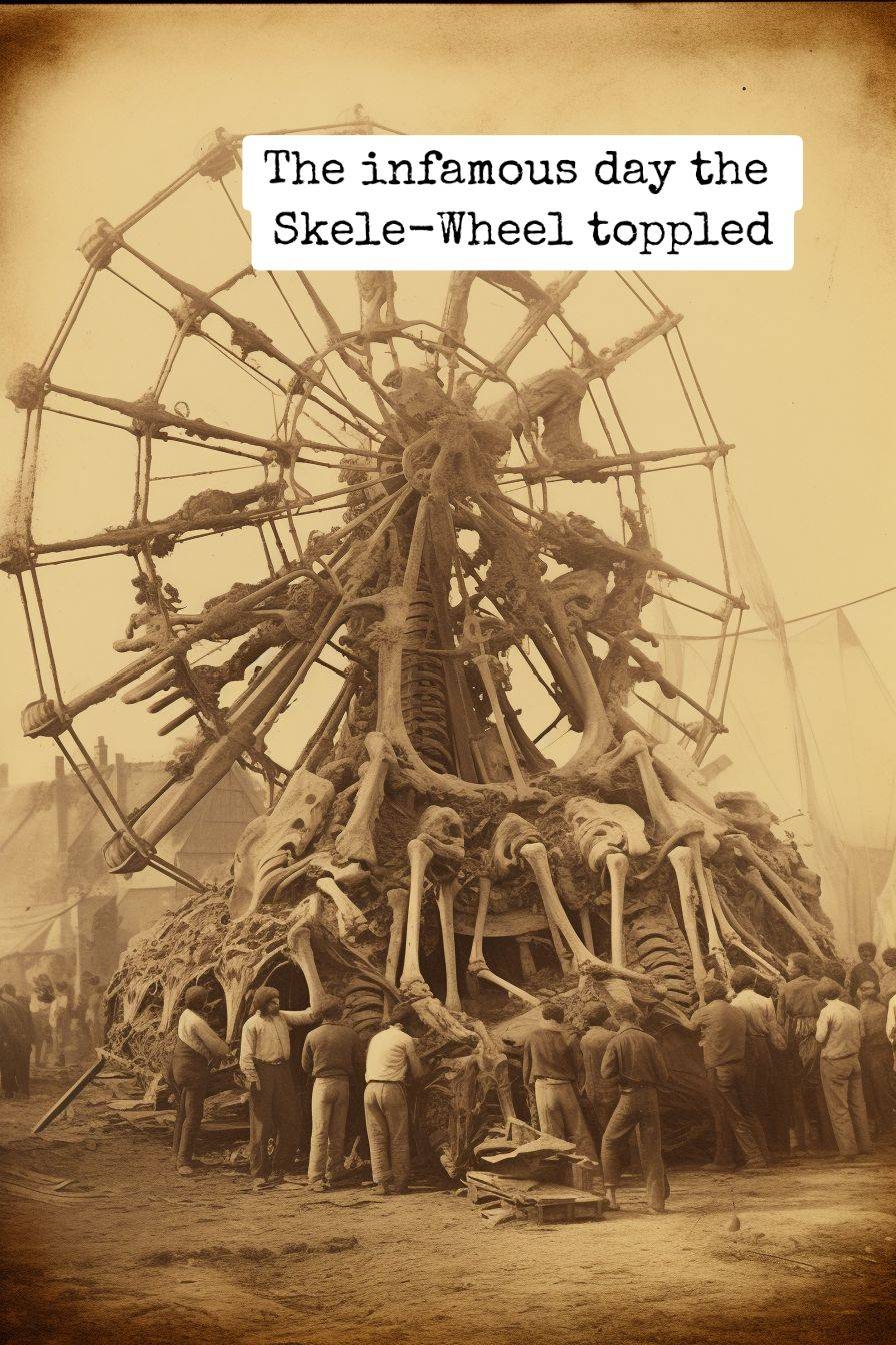 ferris wheel made of bones