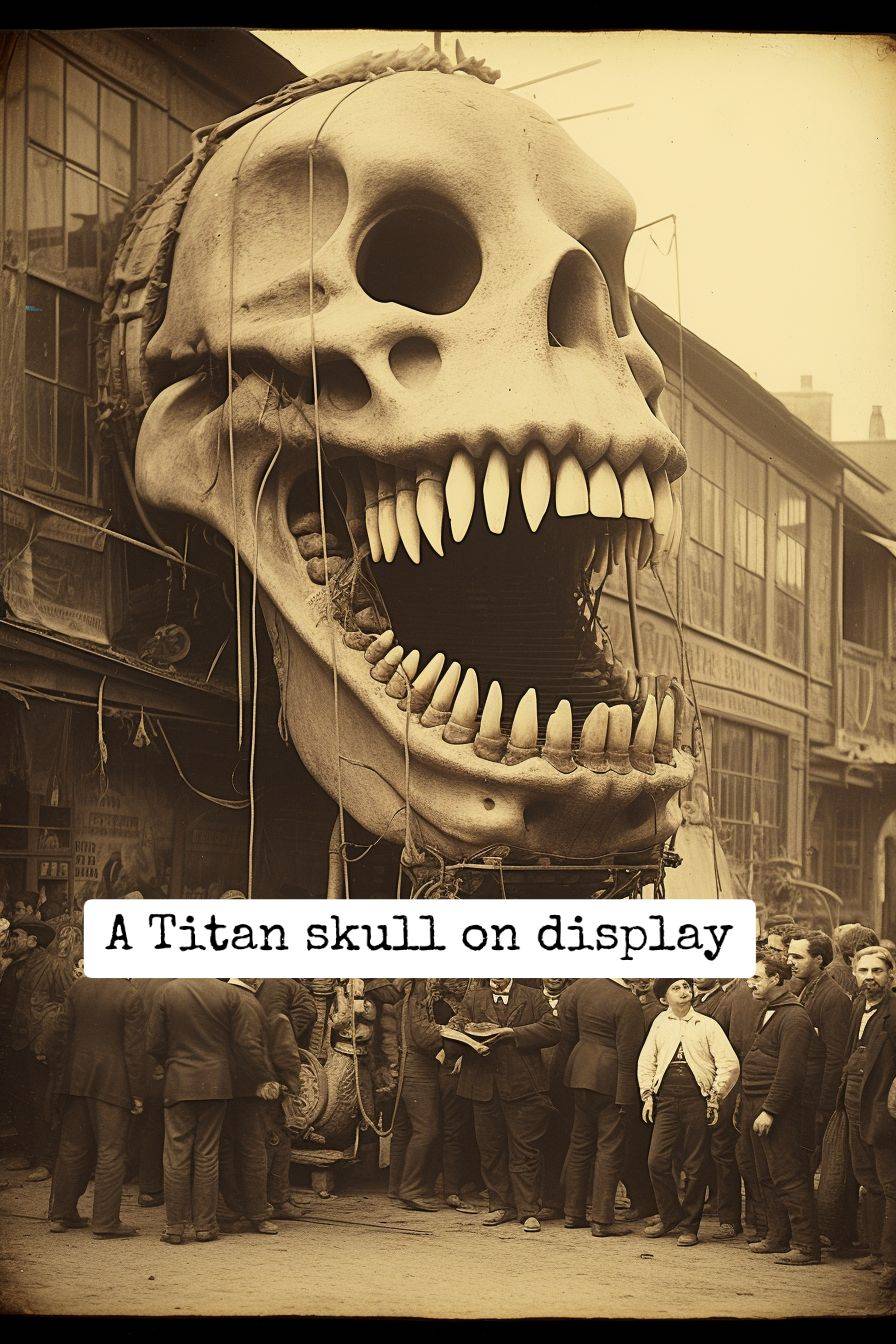 a giant skull