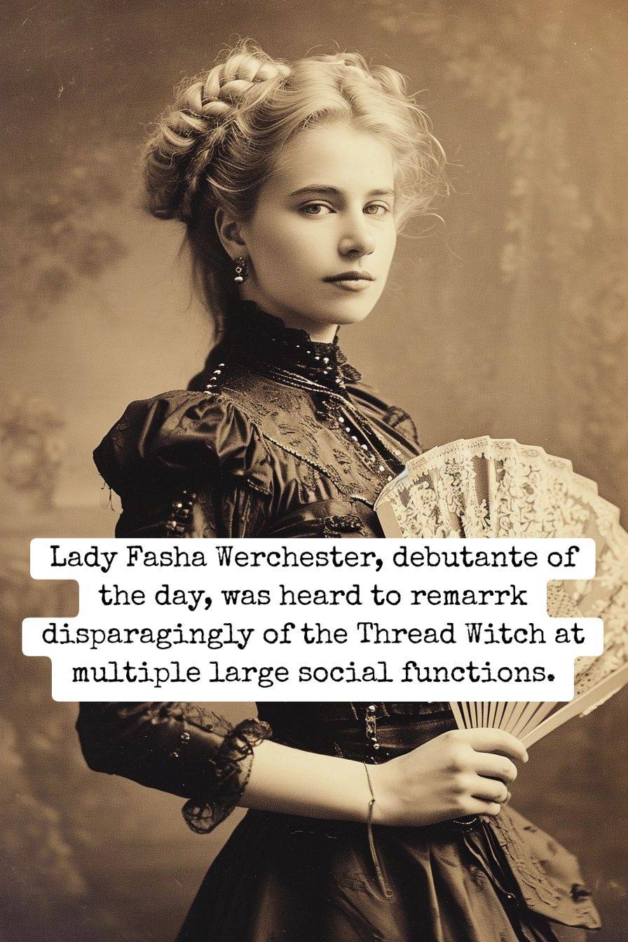 rich woman holding a fan