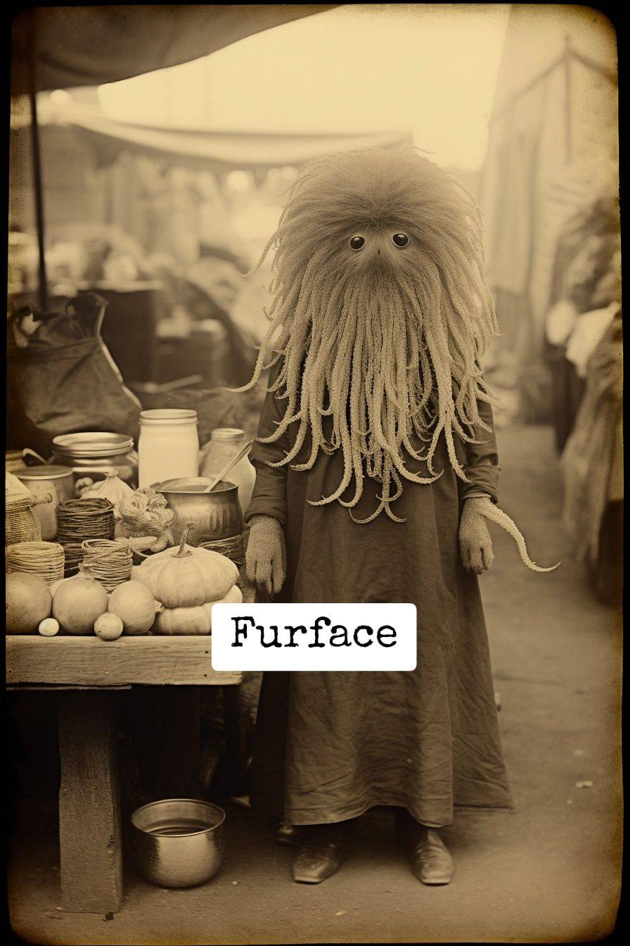 furry tentacle faced person