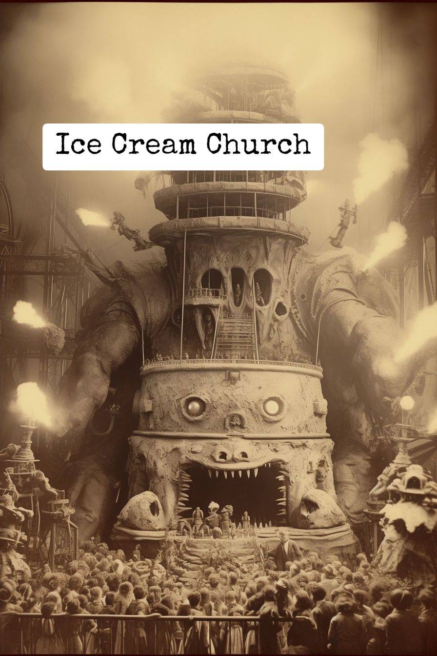 bizarre church of ice cream