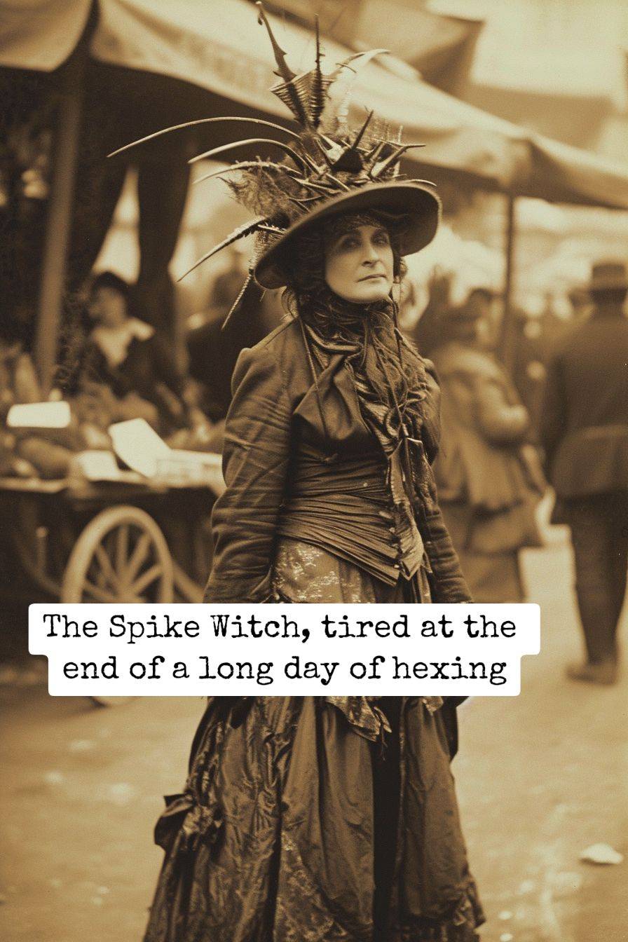 witch in spiky clothing