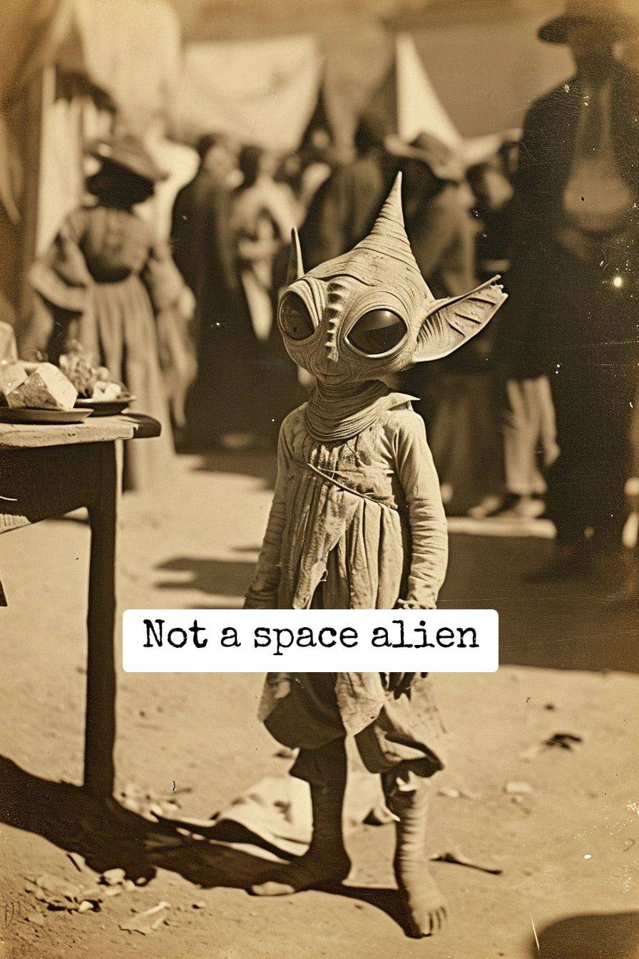 not a space alien