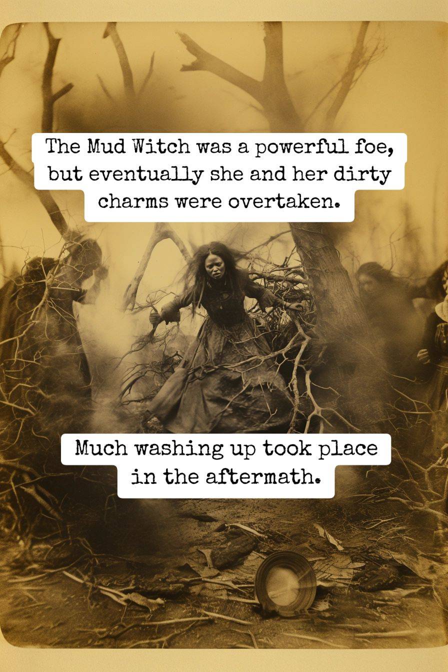 The Mud Witch subdued